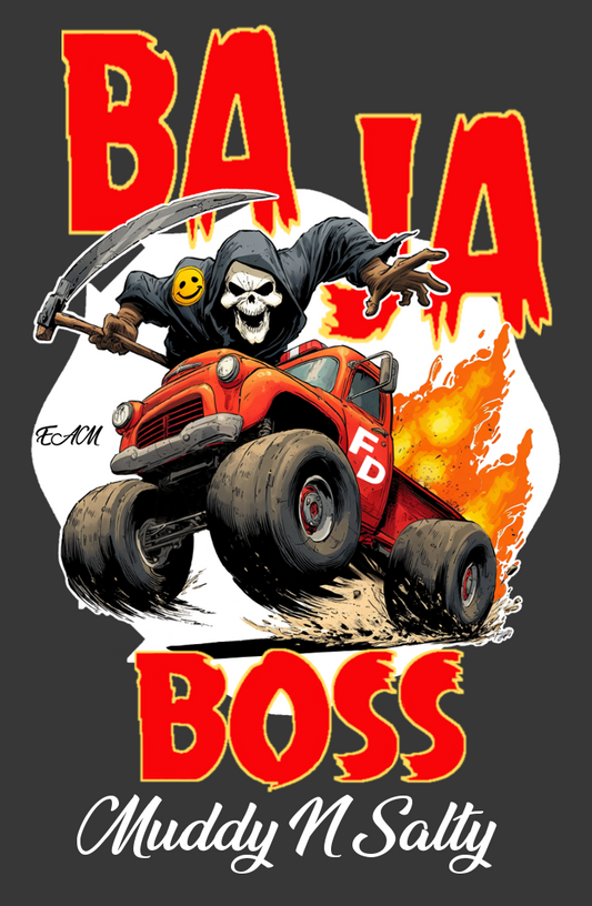 Baja Boss Muddy N Salty back design