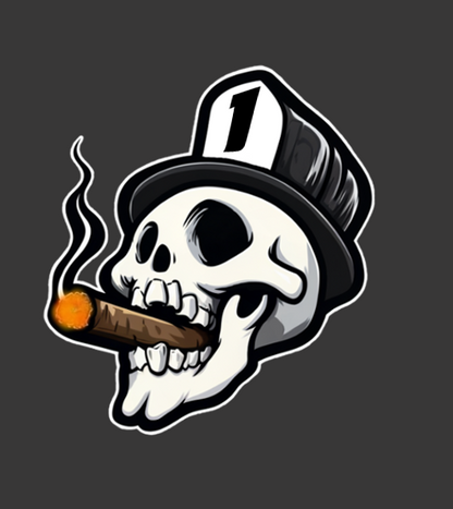 Joe Chill skull front crest graphic