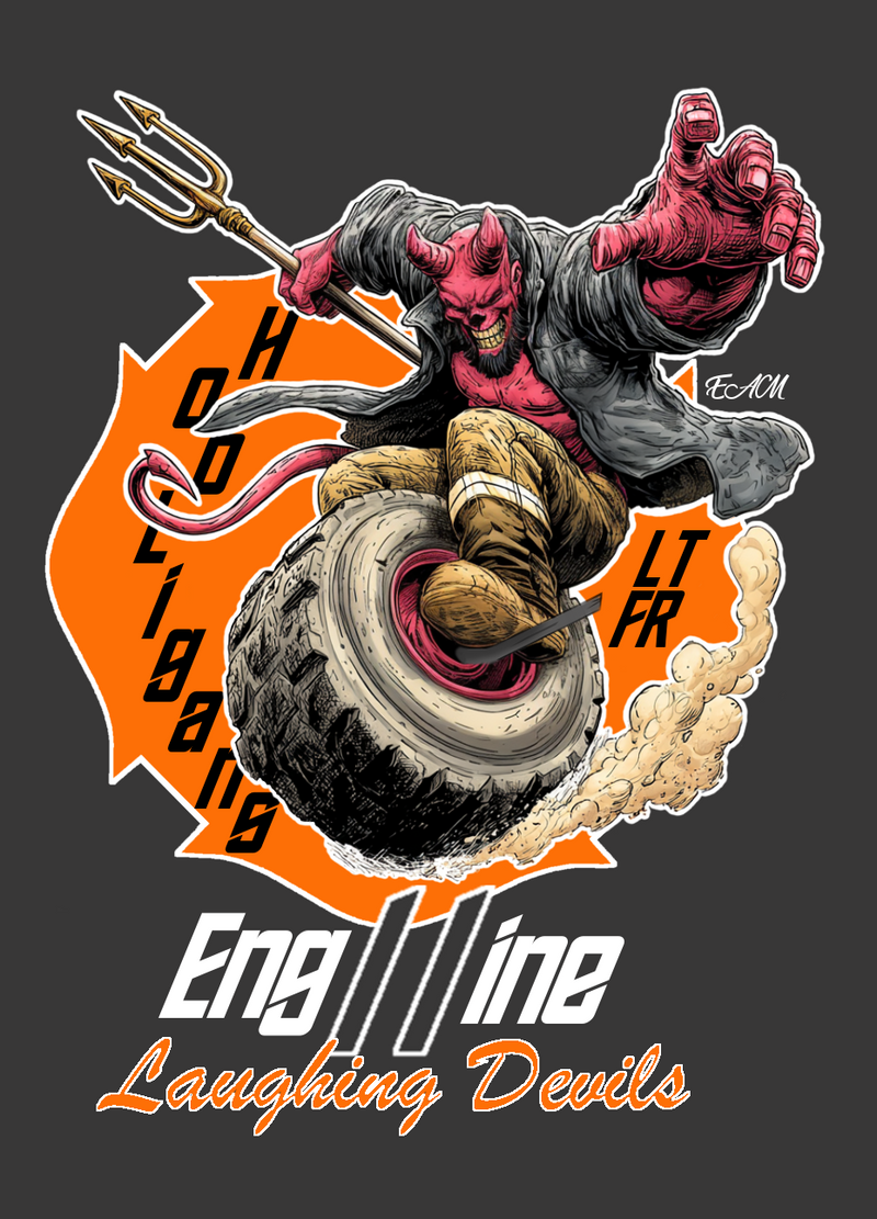 Hooligans Laughing Devils back design